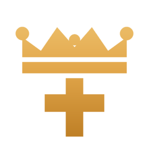 Christ Peace Church crown and cross emblem