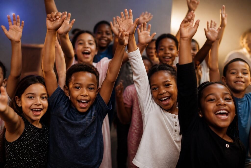 Children learning together in Kids Ministry at Christ Peace Church